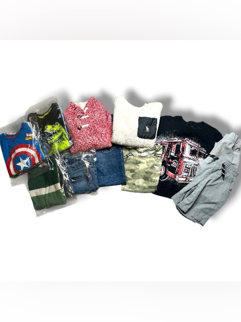 Boys Size 5/6 Bundle 14 Pieces Abercrombie H&M Marvel Old Navy Cat & Jack